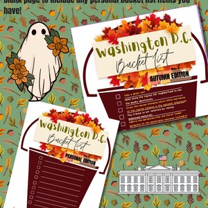 DC Bucket List - Autumn Edition (with detailed notes)