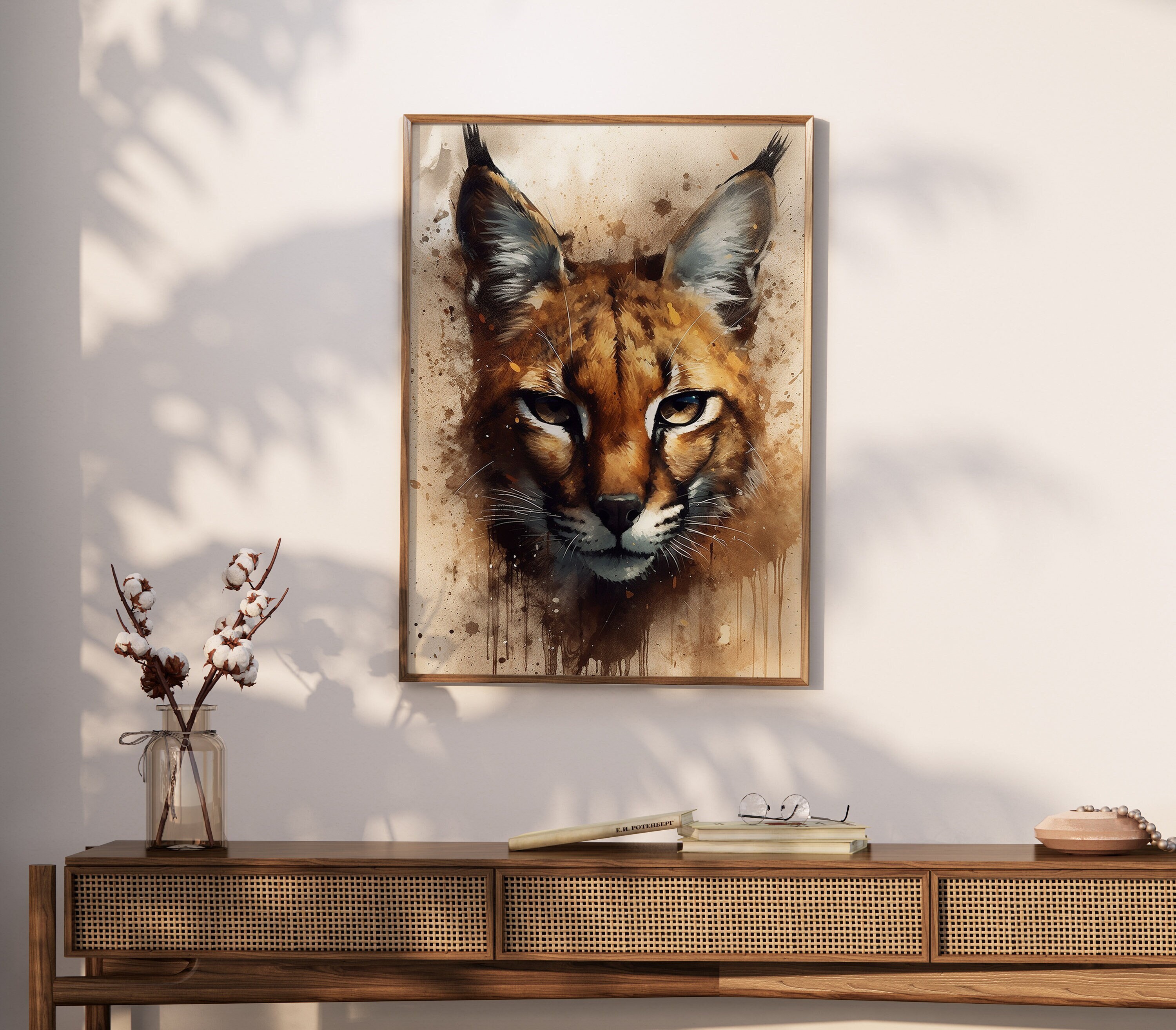 Drunk Floppa Meme Caracal Cat  Canvas Print for Sale by