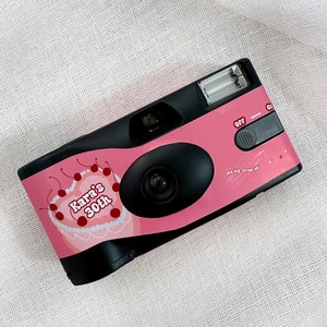 EMBALLAGE SEULEMENT - gâteau vintage - appareil photo jetable 1 prise et emballage - Sticker - emballage d&#39;appareil photo personnalisé - enterrement de vie de jeune fille - EVJF - mariage - Polaroid