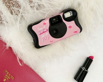 PINK BARBIE Kodak Disposable Camera and Wrap - Custom Camera Sticker - Barbie Birthday Party - Barbie Hen's Party - Barbie Bachelorette