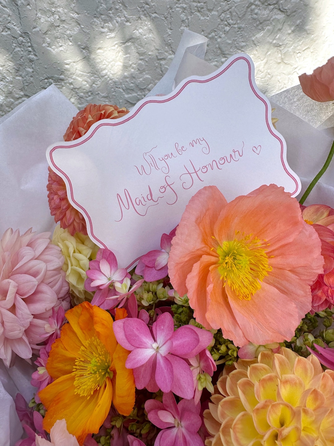 Custom Bridesmaid Proposal Cards - Will You Be My Bridesmaid? - Wavy ...