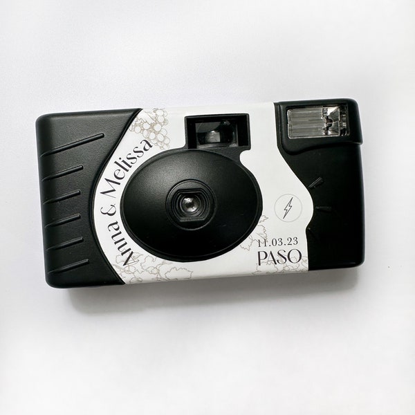 WRAP ONLY- Custom Kodak Power Flash Disposable Camera Wrap - Custom Camera Sticker - Wedding - Engagement Party - Hen's Party – Bachelorette