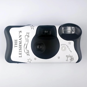WRAP ONLY b&w- Custom Kodak Disposable Camera Wrap - Custom Camera Sticker - Wedding - Engagement Party - Hen&#39;s Party – Bachelorette