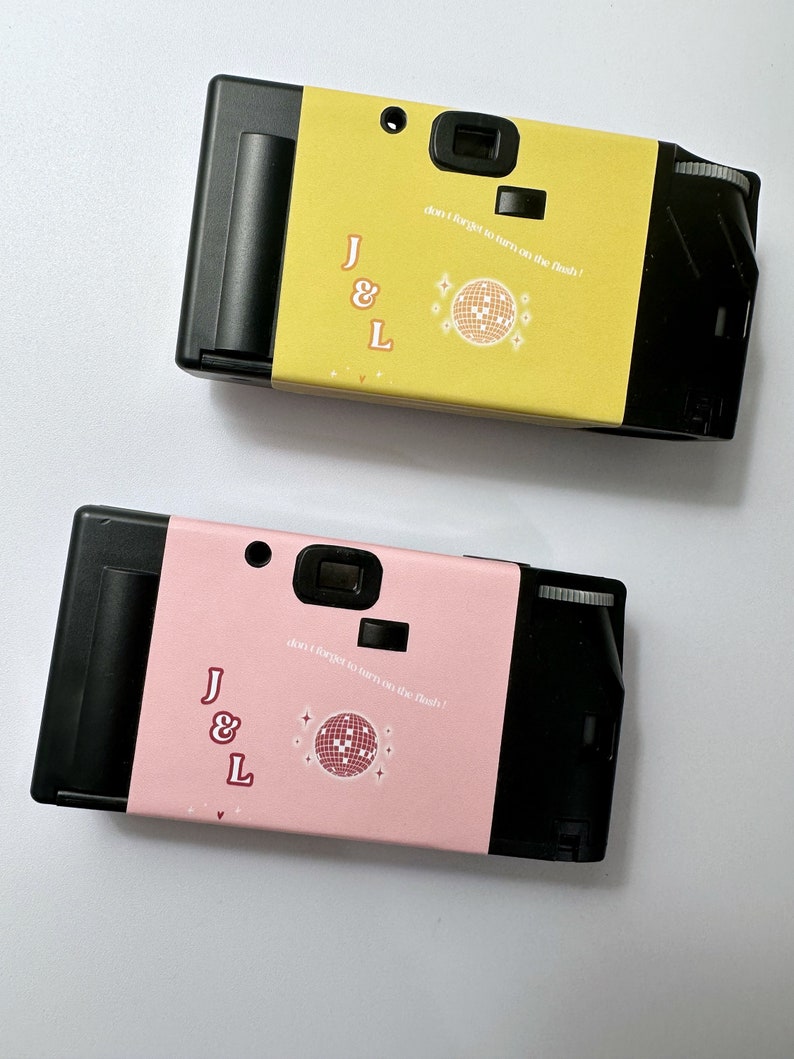 WEDDING WRAP ONLY 1 Shot Disposable Camera & Wrap Sticker Custom Camera