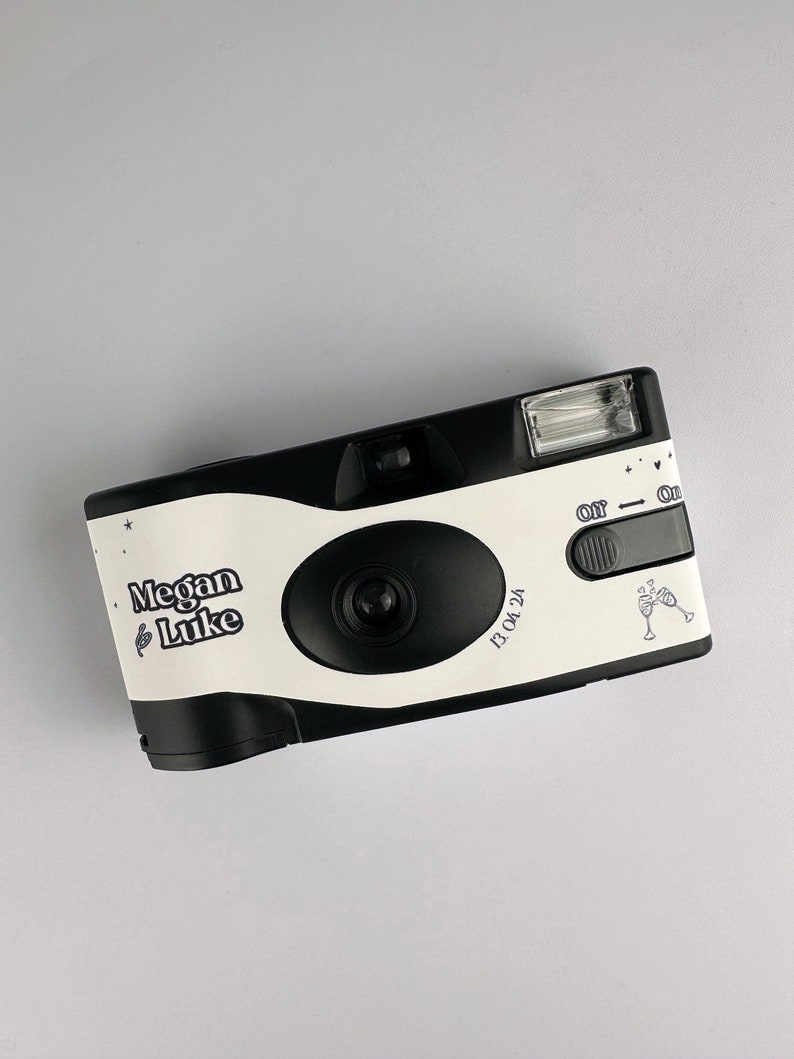 WEDDING WRAP ONLY 1 Shot Disposable Camera & Wrap Sticker Custom Camera