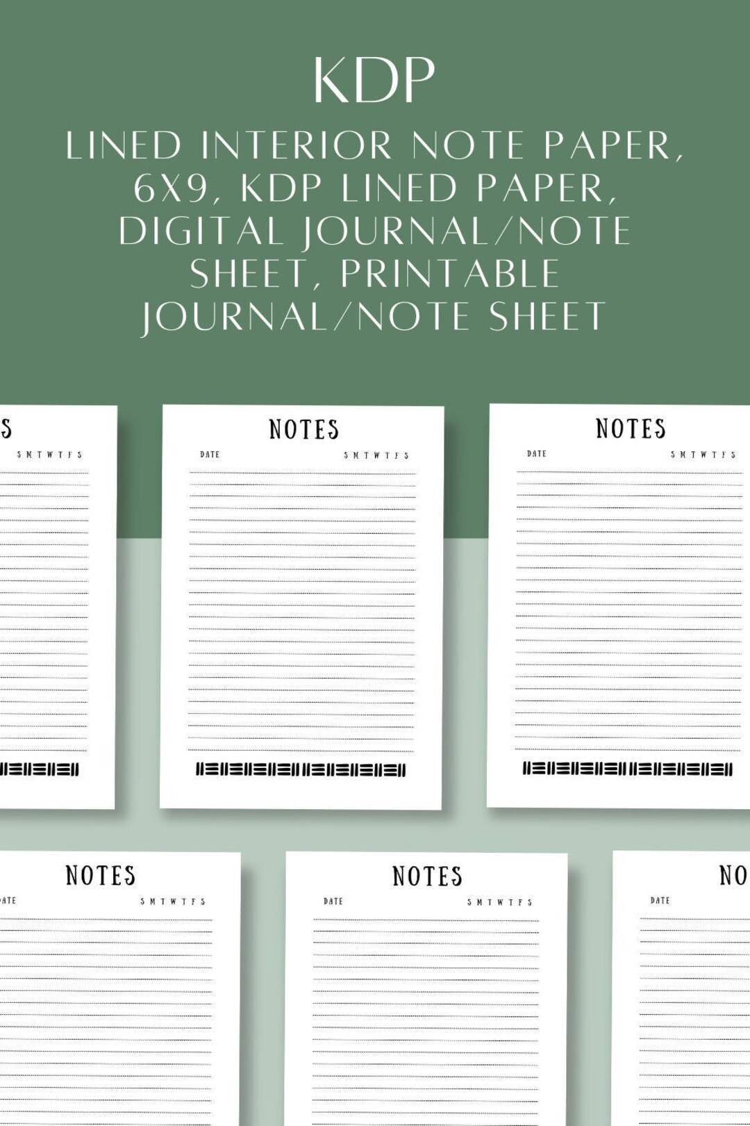 Lined Paper, Digital Journal/note Sheets, Printable Journal/note Sheets