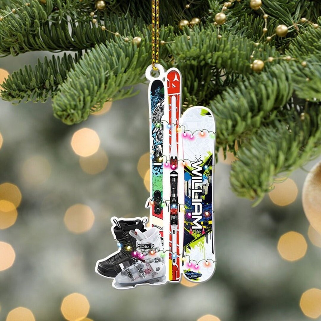 Snowboard Christmas Ornament 