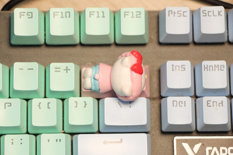 Kitty Keycaps Hello Kitty Keycap Keycaps Artisan Keycap Etsy