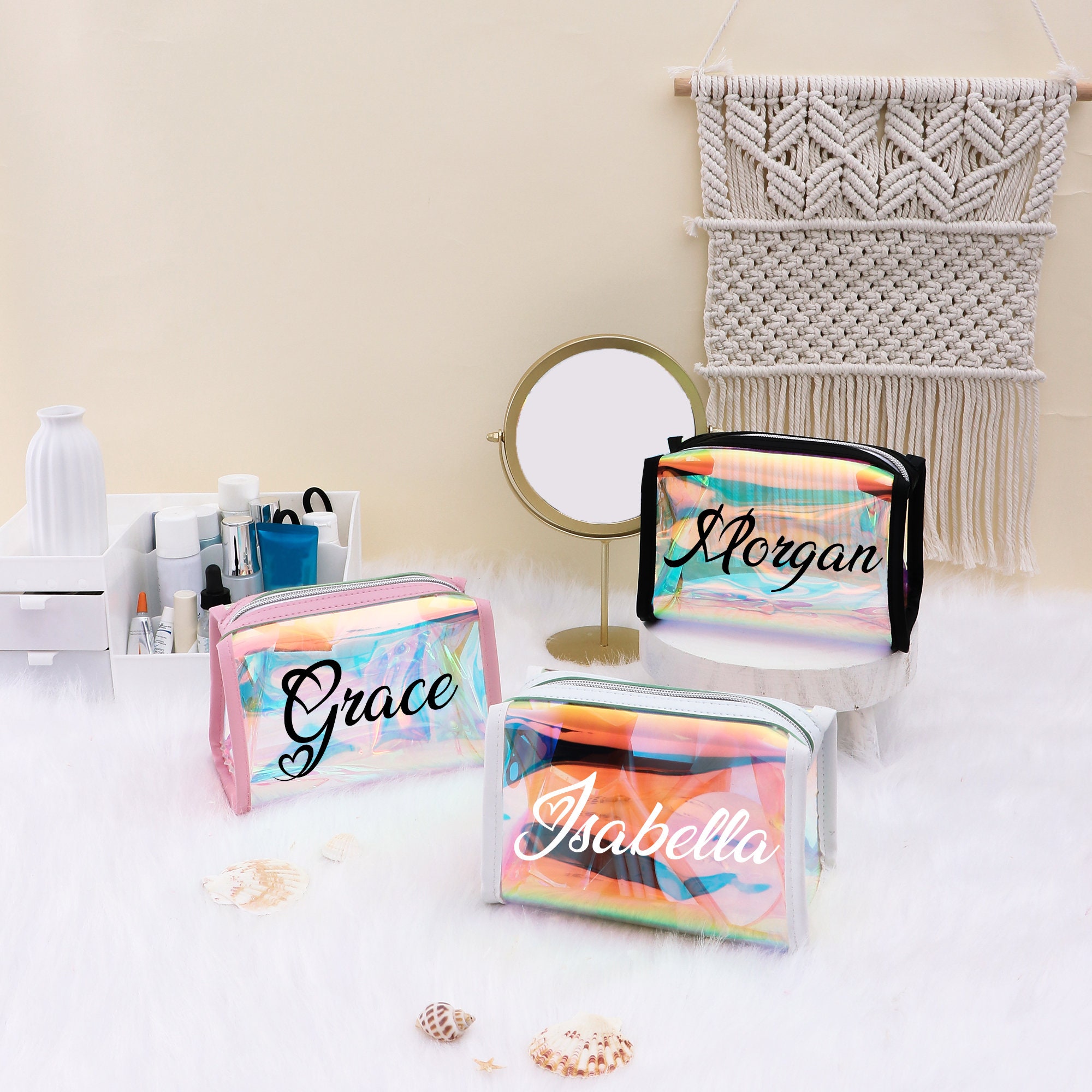 Gigga Small Clear Pouch – The Monogrammed Home