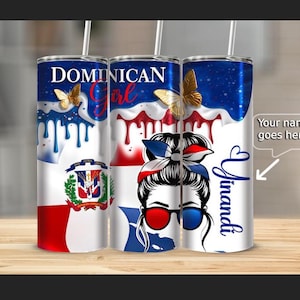 dominican girl 20oz tumbler