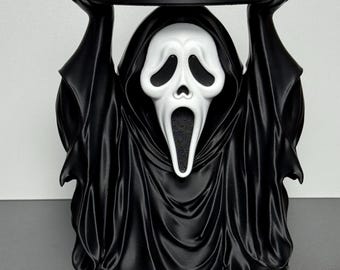 Ghost face candle holder