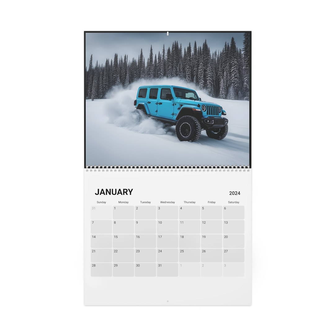 Stoned Coffee and Jeeps Calendar 2024 AI Generated Images Etsy