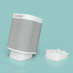 Sonos One Desktop Speaker Stands | Bookshelf Wedge Risers | 15 degrees incline | Home Decor