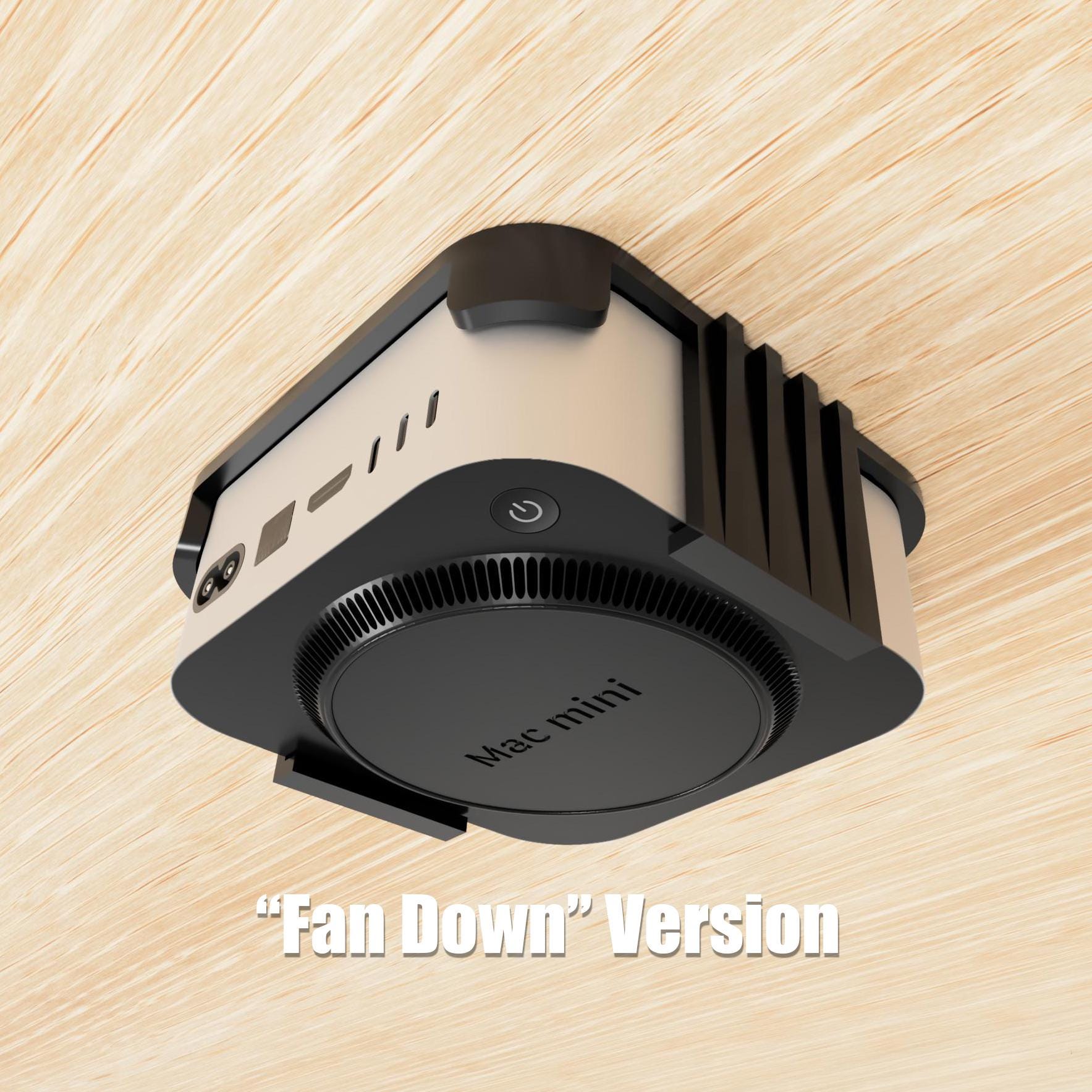 Support Pour Mac Mini M4/M4 Pro – En Acier Carbone, Fixation Murale Ou Sous Bureau, Design Ventilé Pour Un Bon Refroidissement