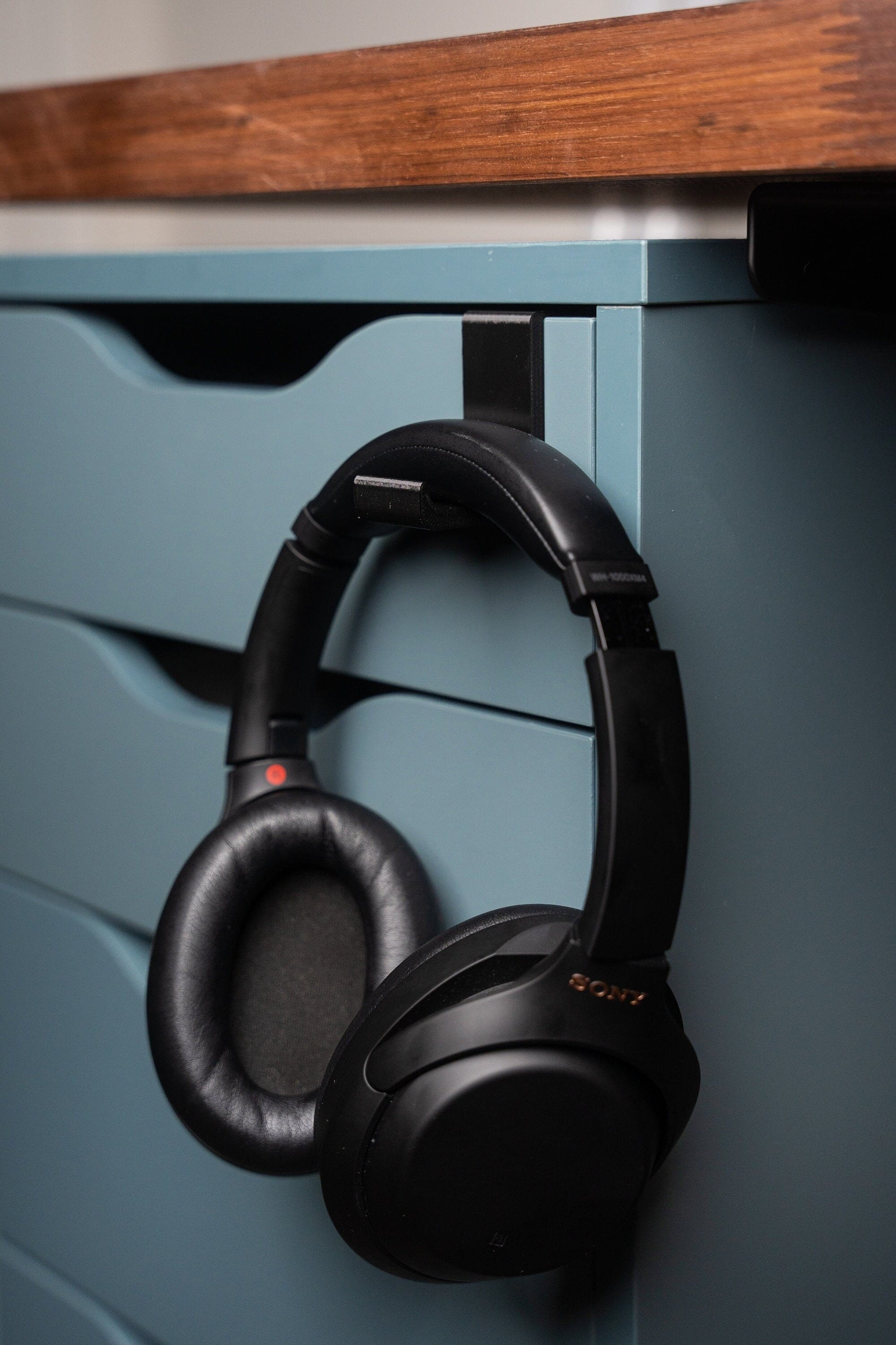 Headphone Holder Hook for Alex Drawers (IKEA) Desk Accessories Organisation Stand Clamp