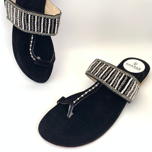 UK Sizes 6,7,8/DhaageLondon/kollapuri/Juttis/Ladies handmade Pakistani Indian sandal/Handcrafted Kolapuri Chappal/Women shoes