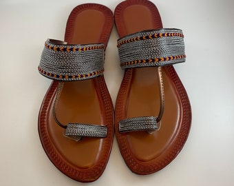 UK Sizes 3,8 | kollapuri | Summer sandal | Ladies handmade | Juti | Kolapuri | Chappal | Women shoes | Kolhapuri | Flat sandals