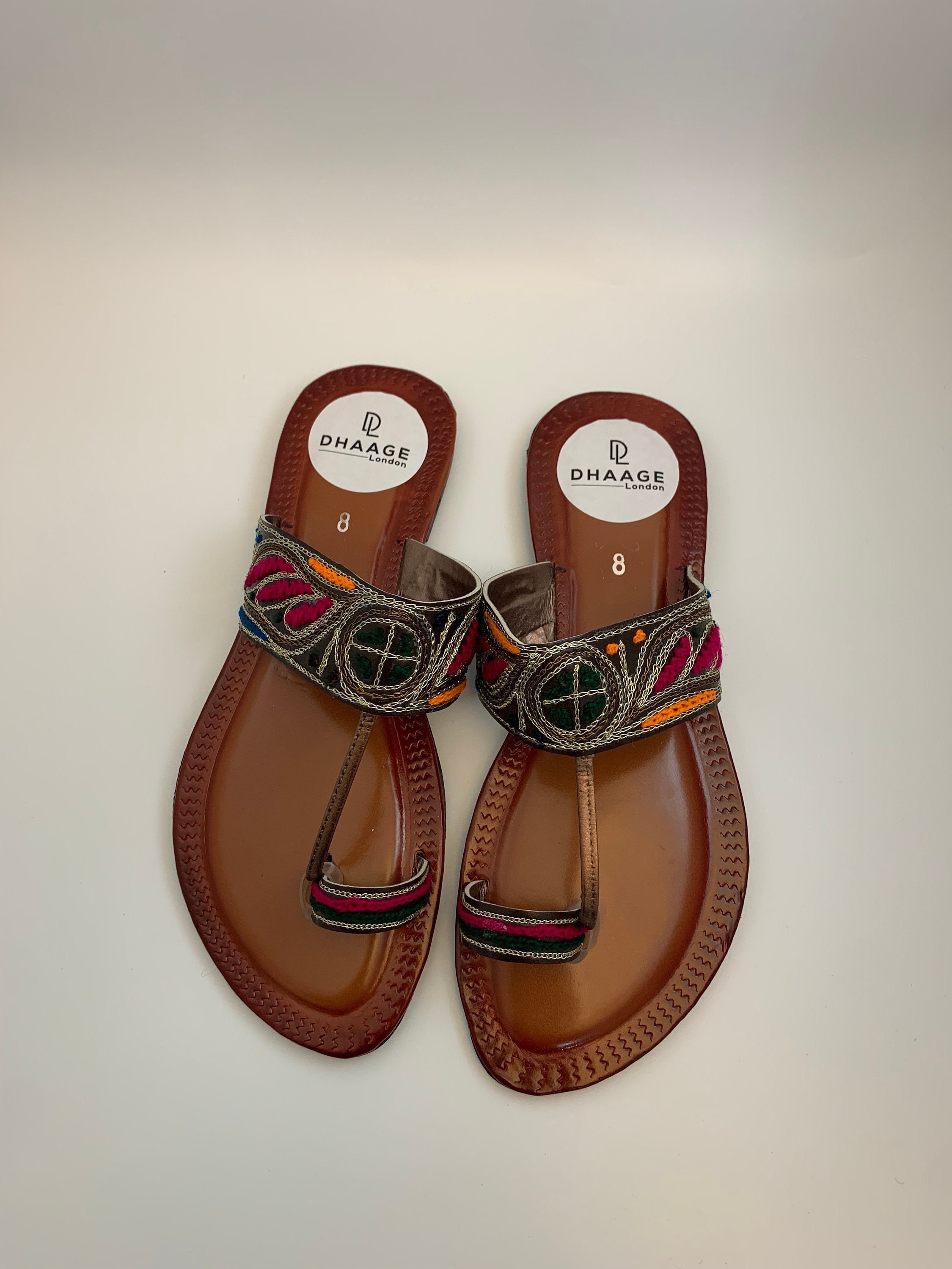 Beautifully Embroidered Pakistani Men’s Sandals Naziri footwear(paizwani collection) For order dm now  main image 4