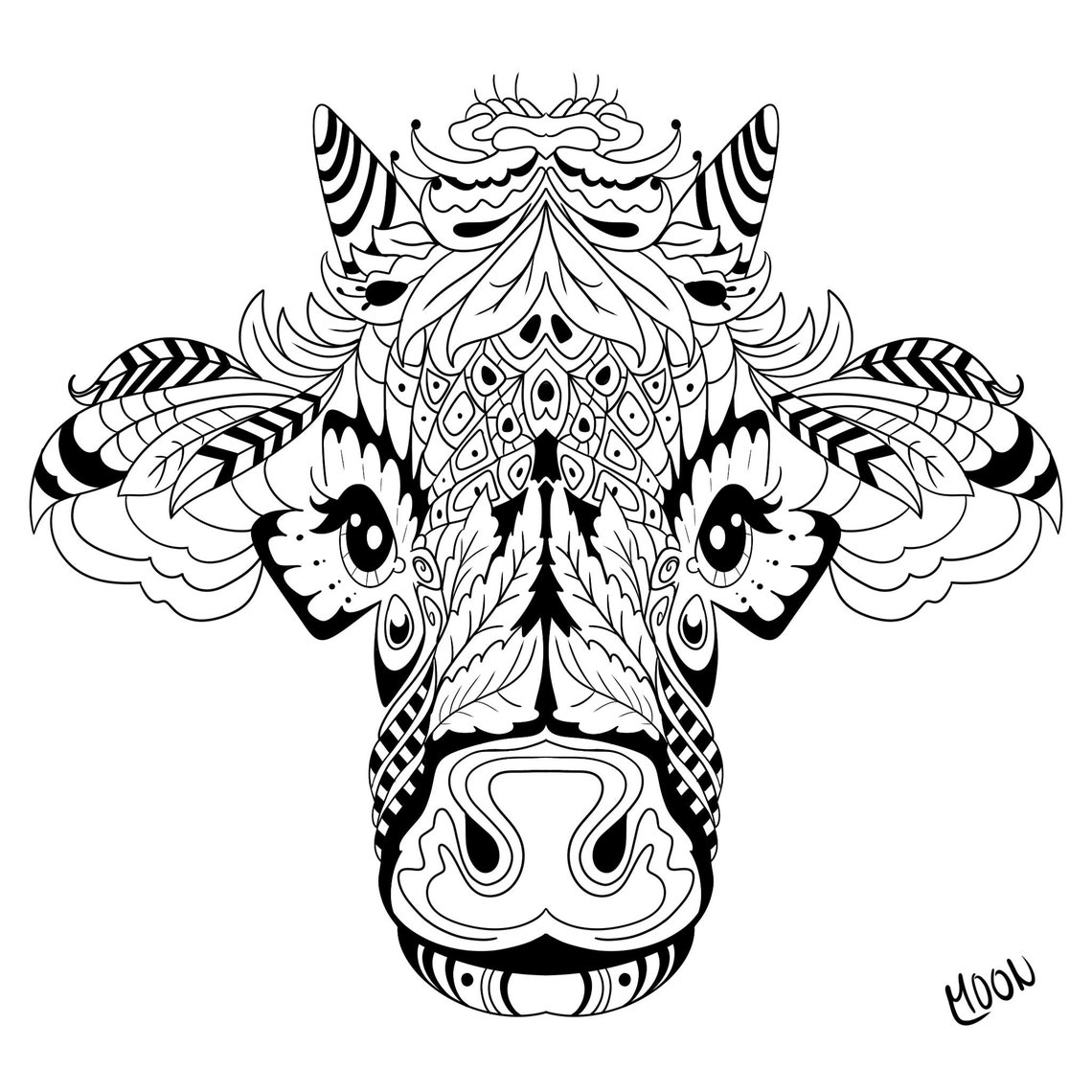 Animal Mandala Printable Designs - Etsy