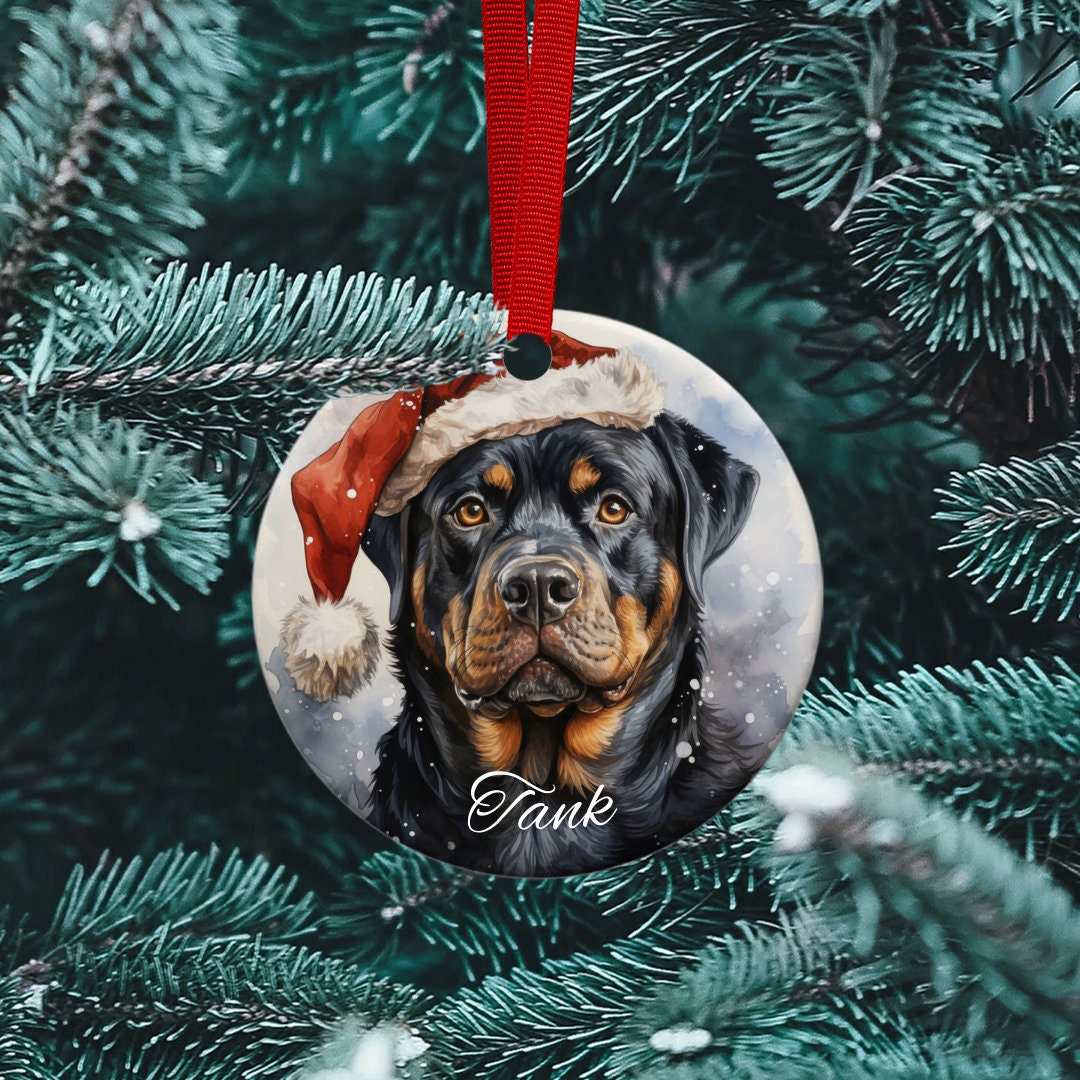 Personalized Pet Ornament Using Pet's Photo + Name - Custom Ornament ...