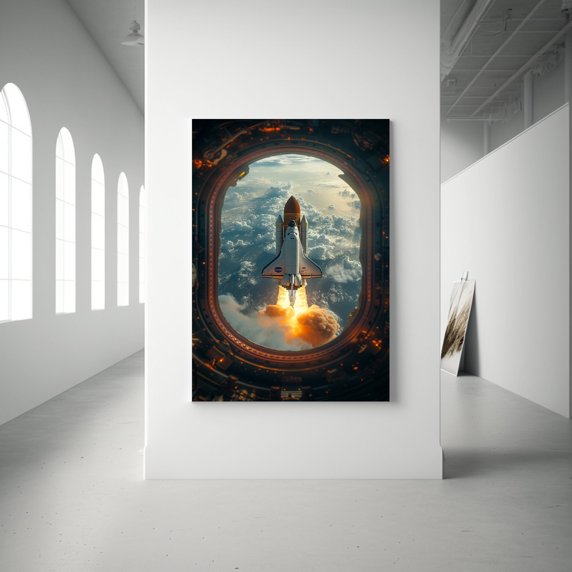 Space Shuttle Launch NASA Astronaut Digital Art AI Digital Download ...