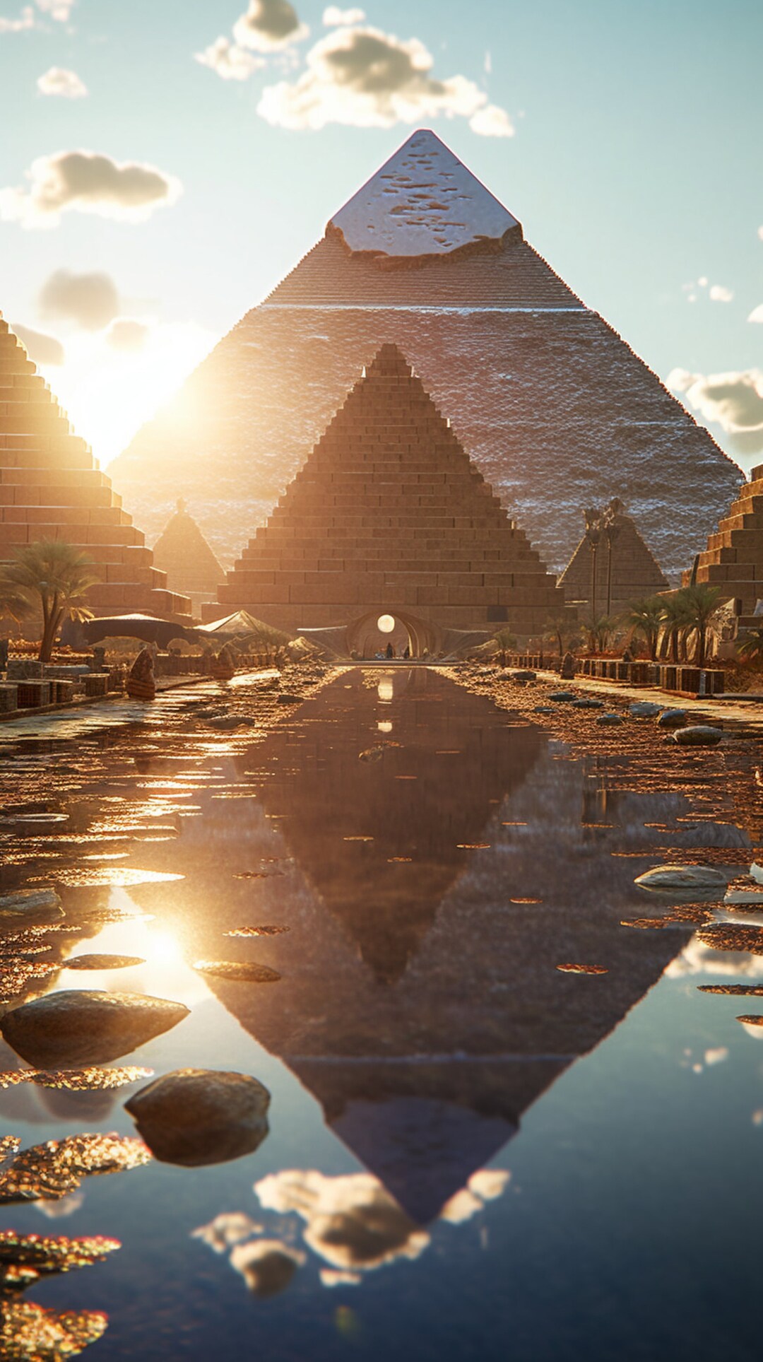 Pyramids of Giza High Definition AI Digital Download Digital Art Digital Image Landmark Etsy