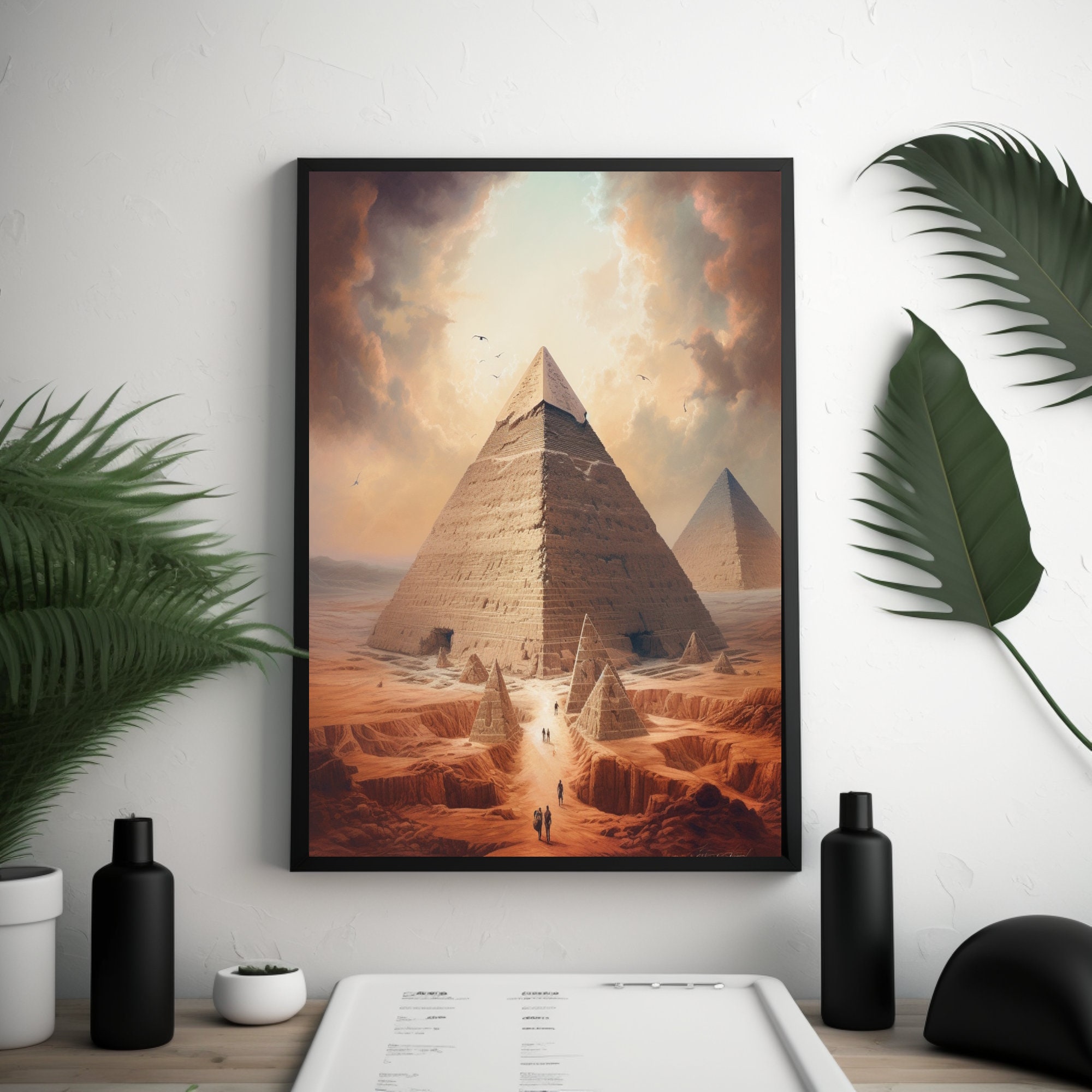 Pyramids of Giza Derek Riggs AI Digital Download Digital Art Digital ...