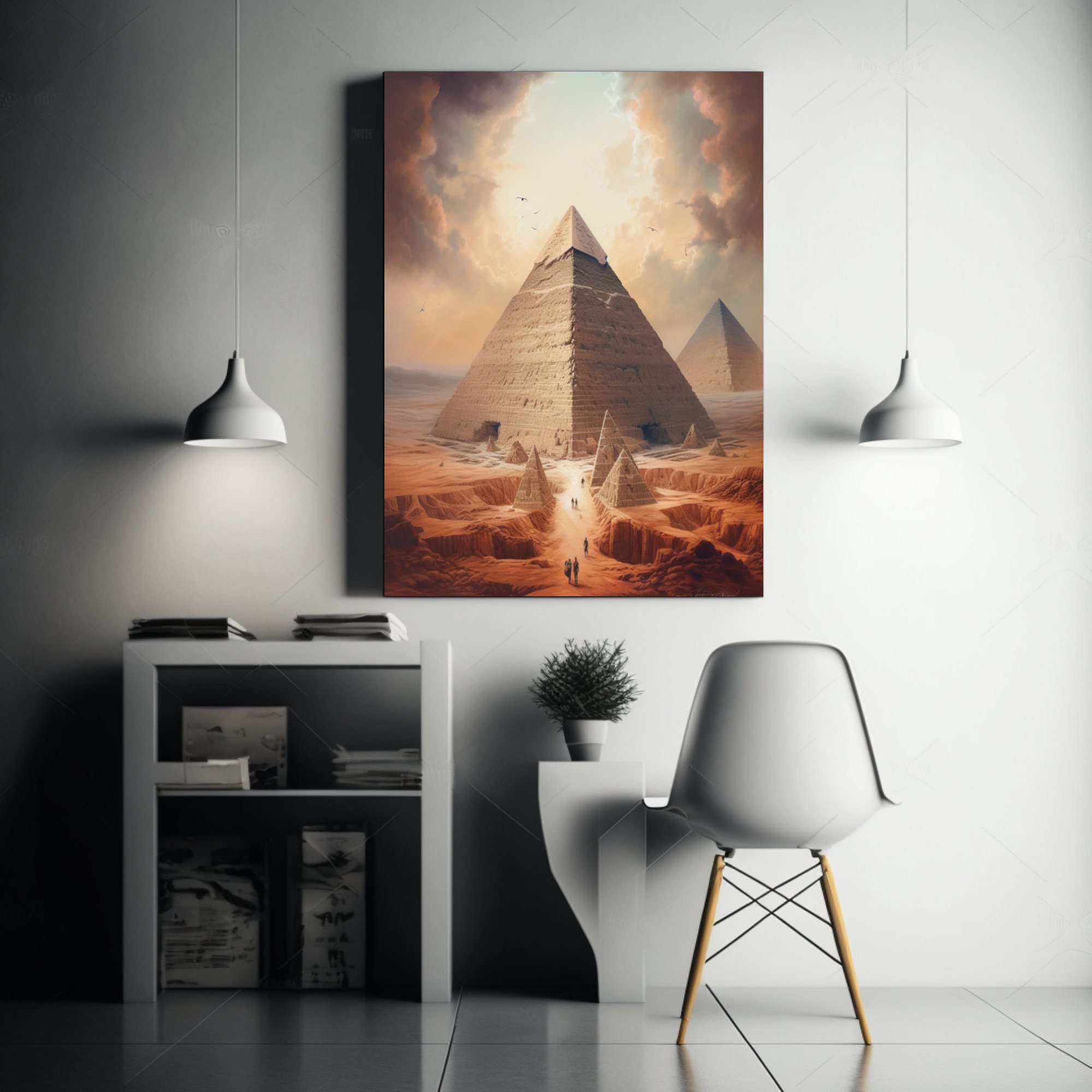 Pyramids of Giza Derek Riggs AI Digital Download Digital Art Digital ...