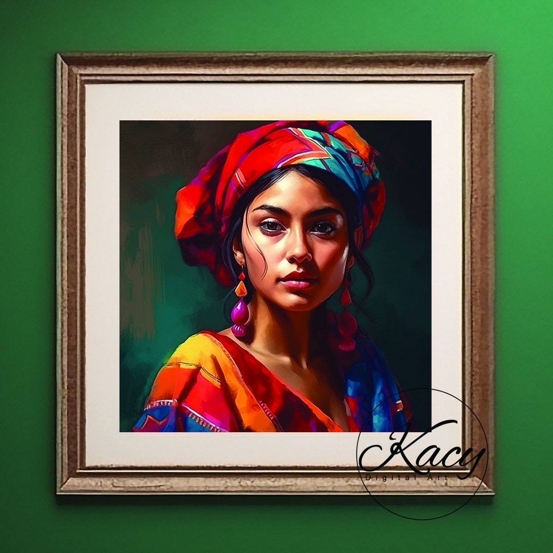 Mexican Culture Fashion Art Mexican Wall Art Wall Art Deco Etsy