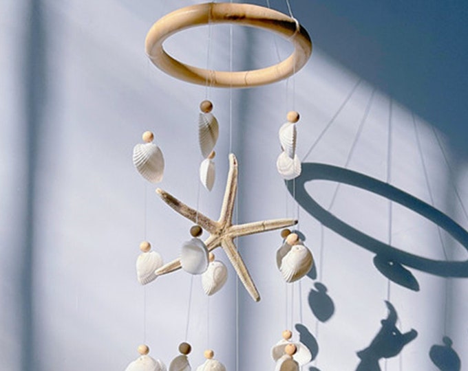 Sea Star Wind Chime/ Sea Shell Wind Chime / Capiz Shell wind chime/ Beach Chime / Starfish Wind Chime /coastal decor/ Ocean wind chime