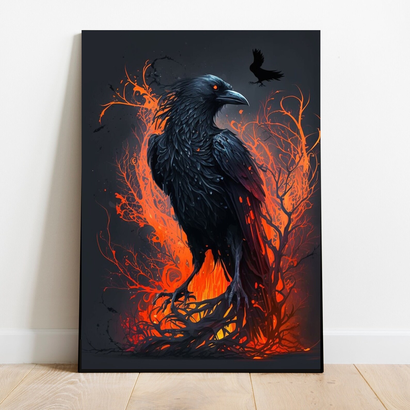 Gothic Raven Art Print | Dark Fantasy Wall Decor (digital Download) - Etsy