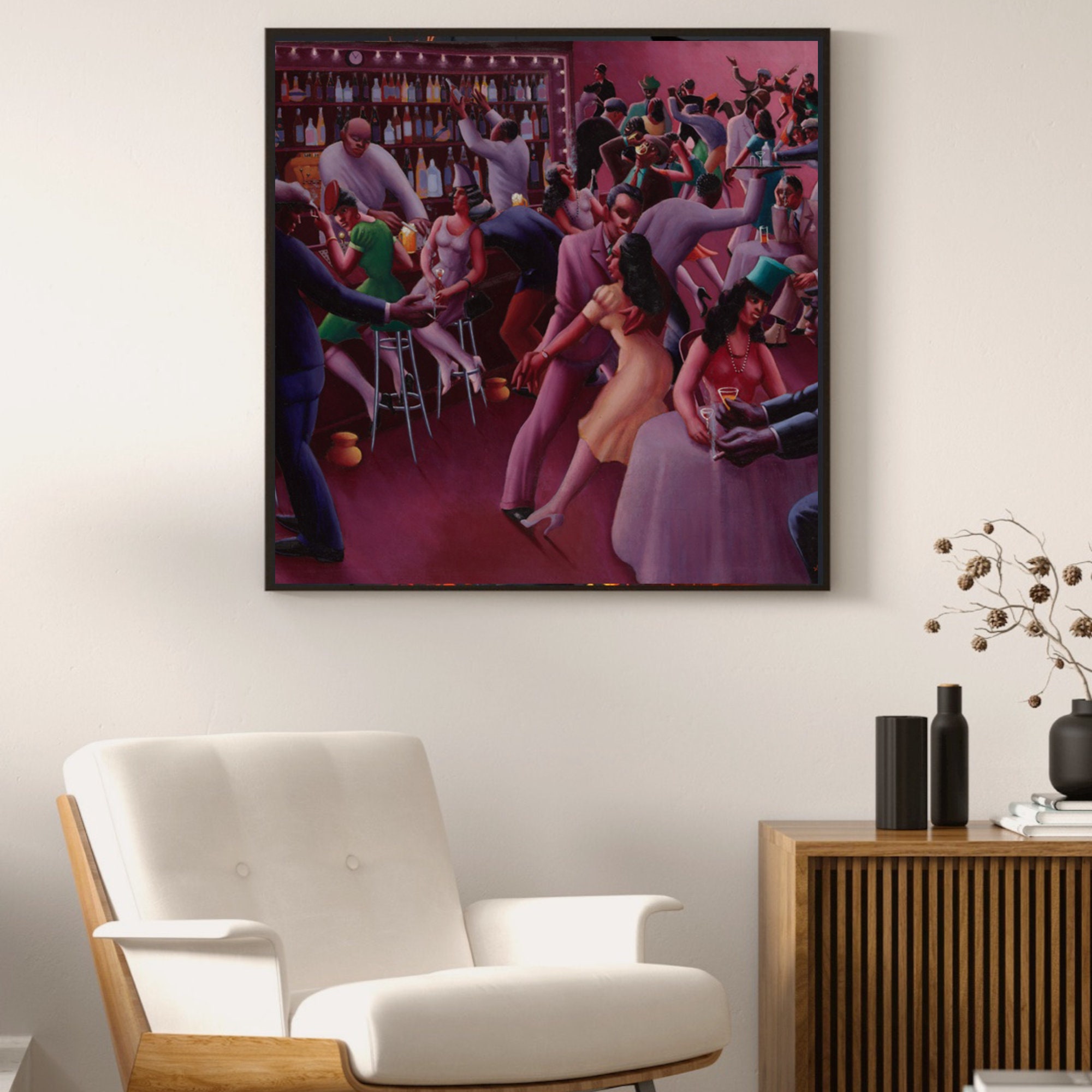 Nightlife by Archibald John Motley Jr. Printable Wall Art Nightlife