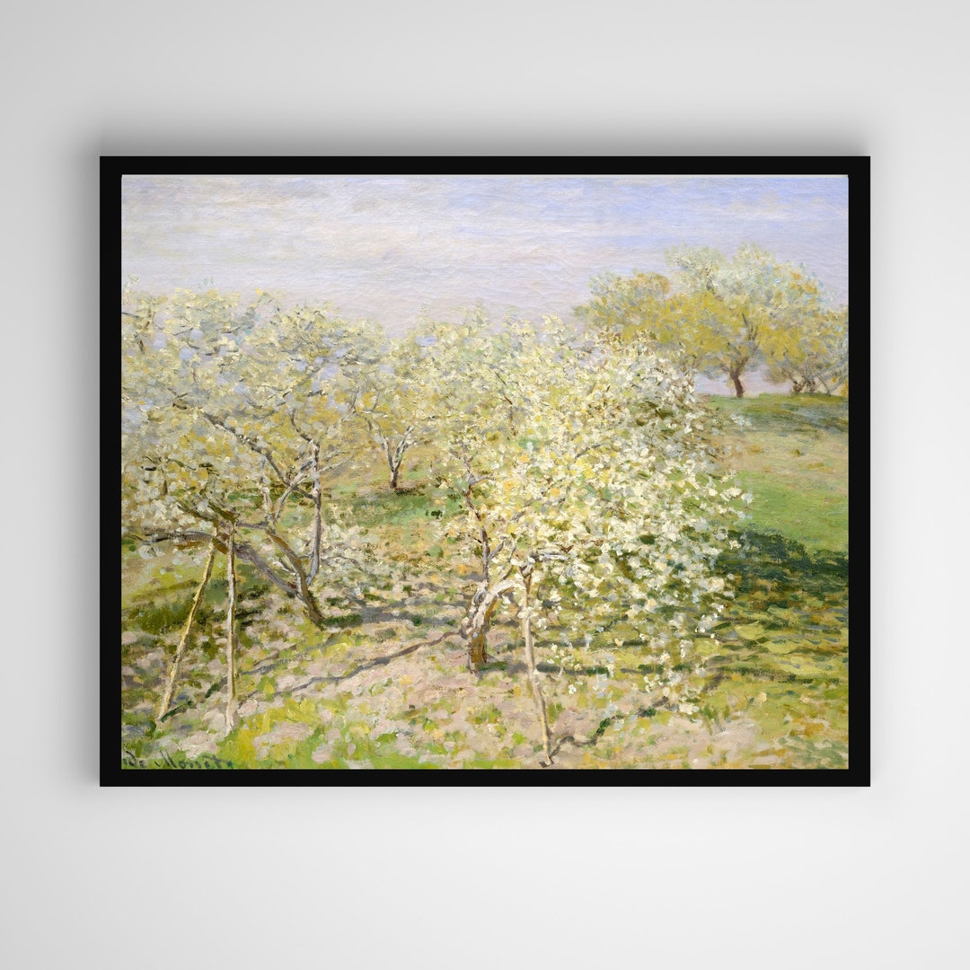 Claude Monet's spring fruit Trees in Bloom Printable Wall Art ...