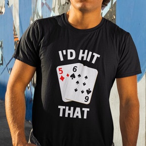 Ich würde das Shirt treffen, Glücksspiel Geschenk, Glücksspiel Shirt, Sport Wetten Tshirt, lustiges Glücksspiel Geschenk, trendiges Kasino Shirt, Gag Geschenk, Vegas, Poker