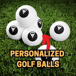 Personalized Golf Balls, Groomsman Gift, Fathers Day Gift, Best Man Gift, Father of The Bride Gift, Wedding Party Golf Gift, Gift For Golfer