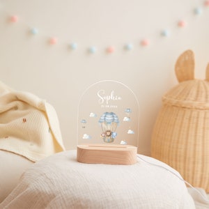 Baby night light personalized, cutsom night light children, baby gift birth, newborn gift, baby bedroom dec, bedside lamp, baby shower gift image 10