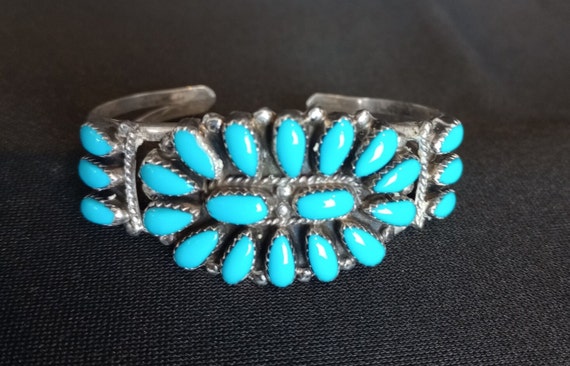 その他サービス | 福利厚生 Vintage Native American Navajo Cluster Turquoise Cuff アクセサリー