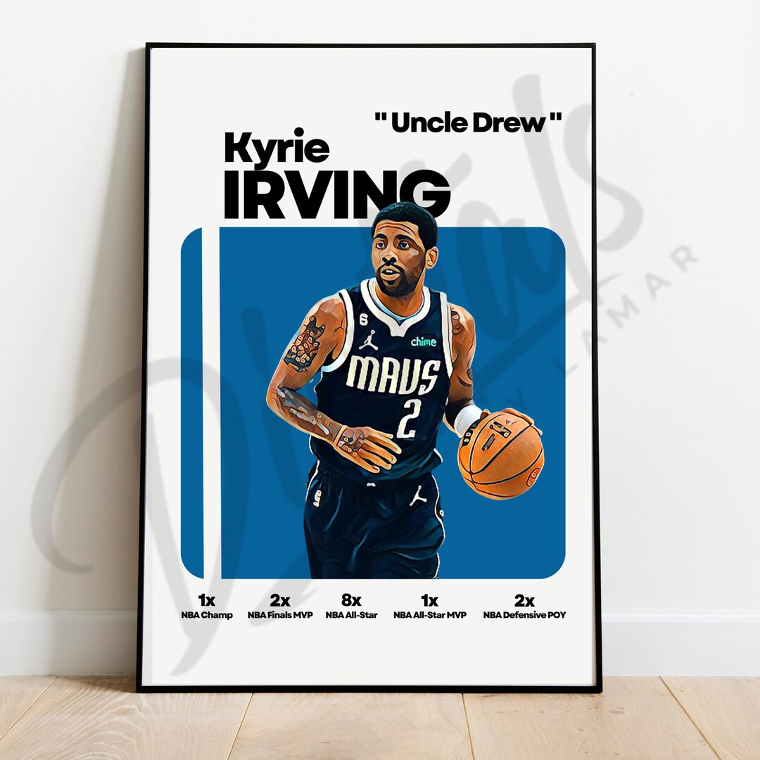 Kyrie Irving Poster, Dallas Mavericks, Printable Wall Art, Digital ...