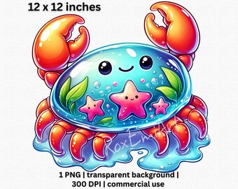 Marine Nursery Crab Clipart