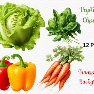 Clipart Légumes | Lot de cliparts Cottagecore PNG | Utilisation commerciale gratuite !