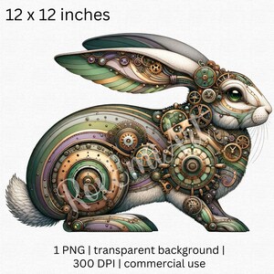 Imágenes prediseñadas de Rabbit Steampunk para diarios basura, libros de recortes, pegatinas de conejitos o cualquier otro diseño de estilo Steampunk. Licencia Comercial Incluida