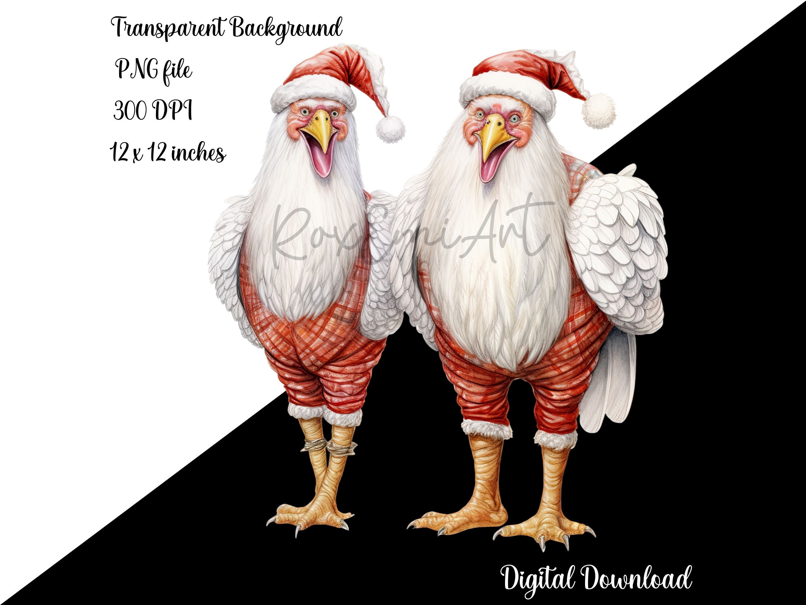 chicken dressed for christmas Chickens Dressed for Christmas