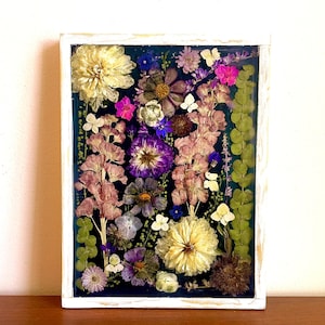 Herbarium Resin Wall Art: 9x12" Real Dried Flower Display