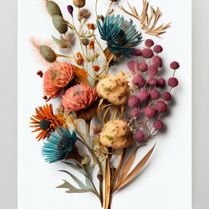 Manojo de flores secas