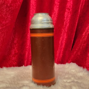 Vintage 1950s S & H Kress and Co. Aladdin Metal Pint Thermos *NO LID*