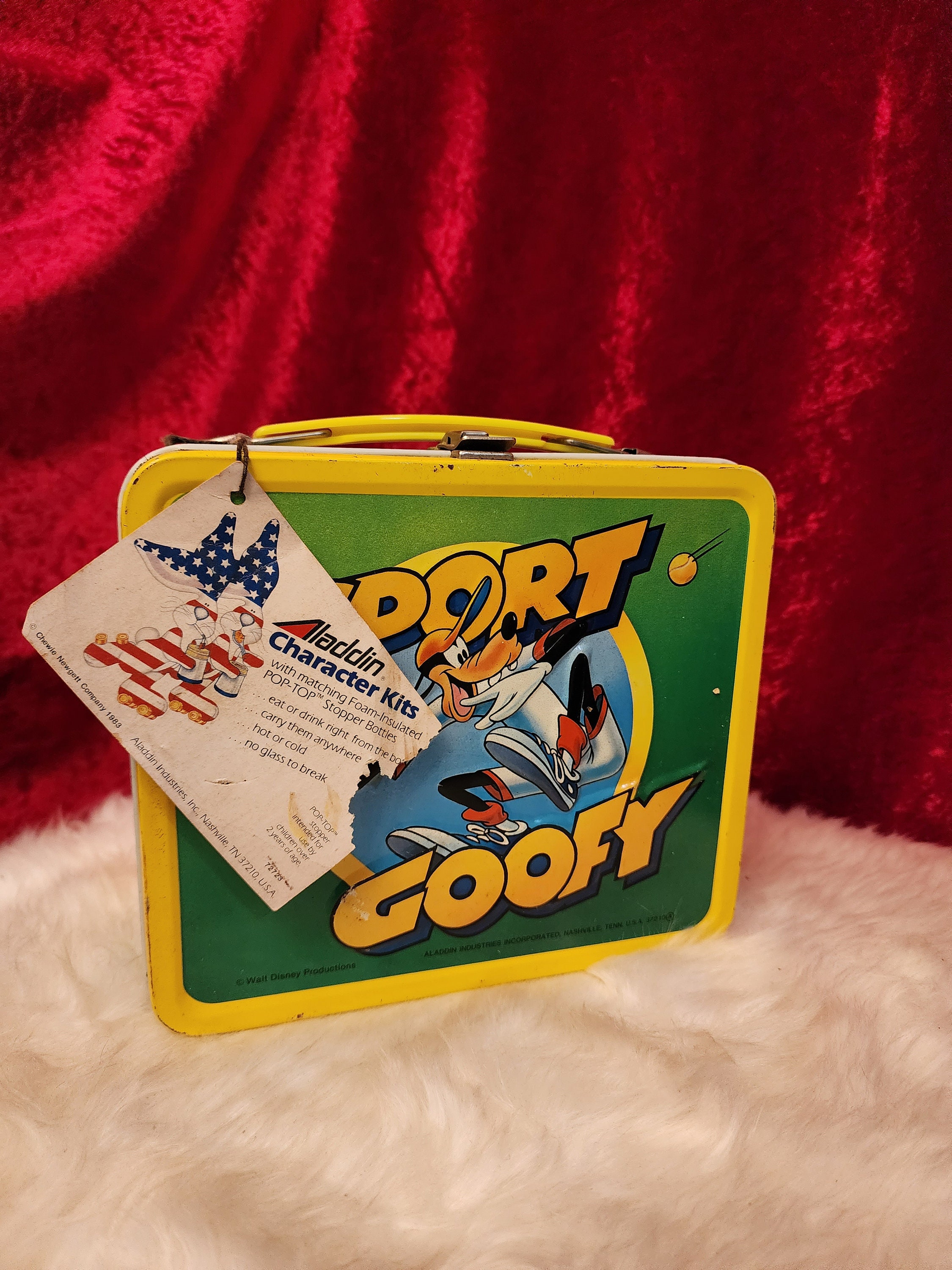 Vintage 1983 Sport Goofy Metal Lunch Box WITH THERMOS Etsy