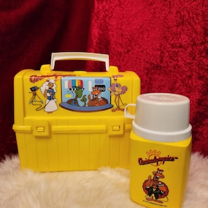 Vintage 1979 Animalympics Plastic Lunchbox *WITH THERMOS*