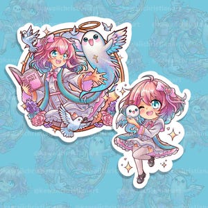 Pegatinas cristianas kawaii de Juan 14:26, pegatinas kawaii, pegatinas para diarios bíblicos cristianos, pegatinas con versículos bíblicos, estética linda