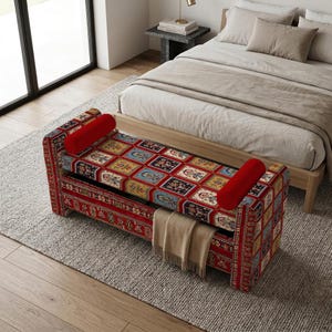 Organizador de recibidor moderno, banco para piano, mesa de centro de lujo, mesa auxiliar de madera, consola de entrada, sala de estar vibrante, banco otomano