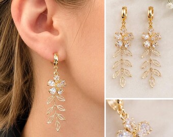 Floral Bling | Statement Earrings | Lightweight